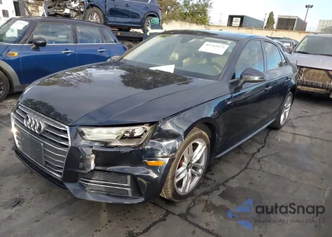 2017 Audi A4 2.0T Season Of Audi Ultra Premium z USA, uszkodzony, nr VIN WAUKMAF46HN044593